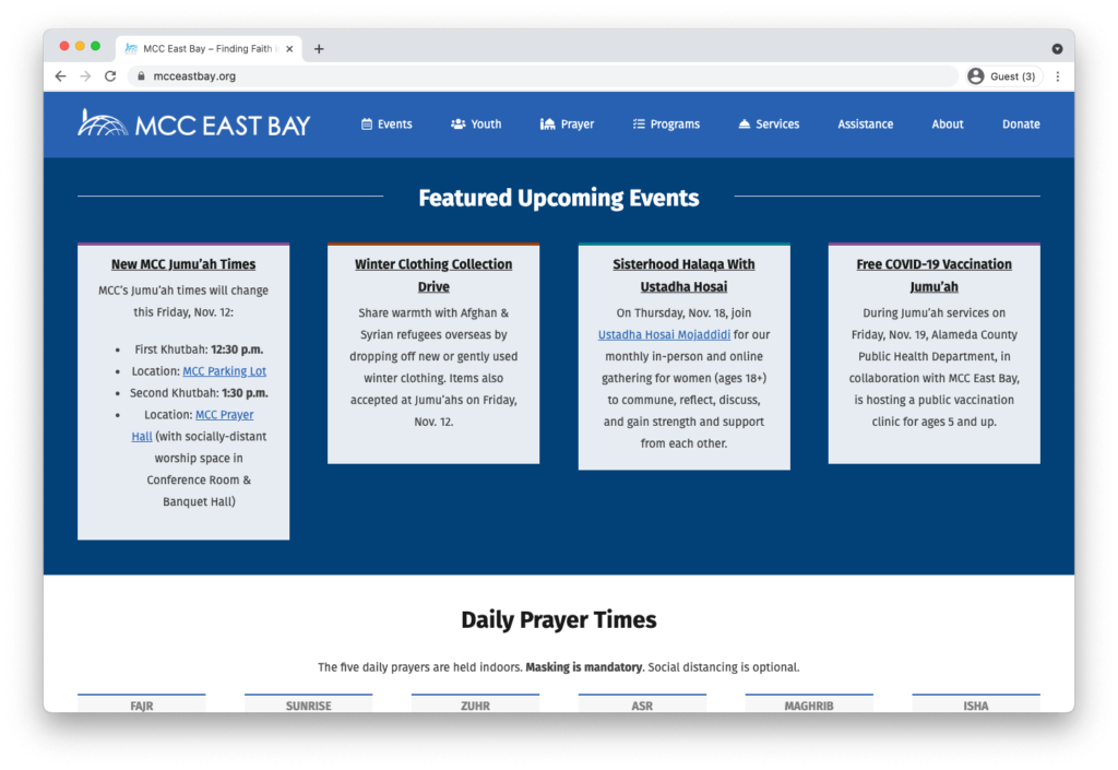 mcc east bay website